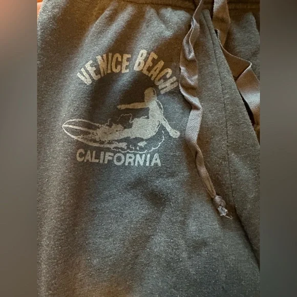 NWT Aviator Nation VENICE SURFER SWEATPANTS - FADED SMOKE - Picture 5 of 11
